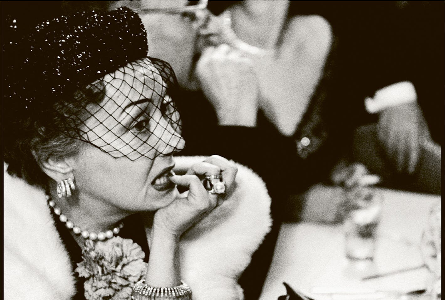 Gloria Swanson and her Cartier bracelets in platinum, rock crystal, and diamonds