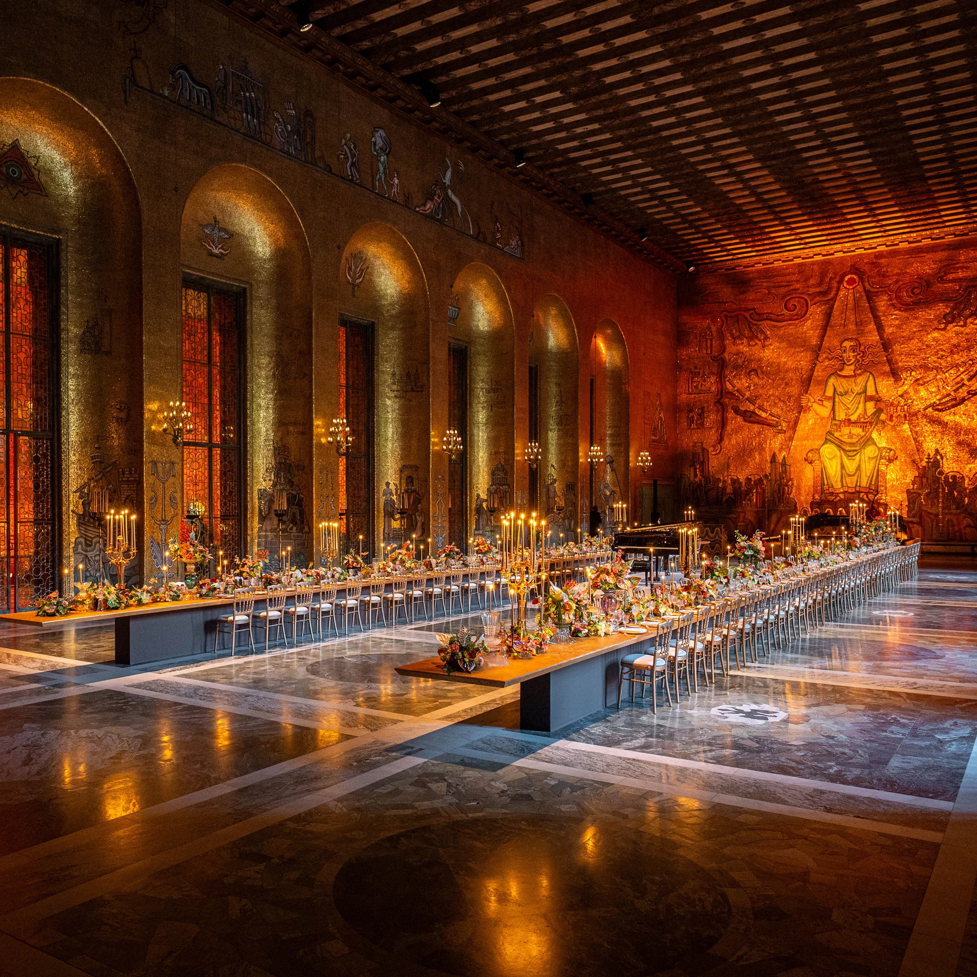 The Golden Hall at Stockholm’s City Hall, for the En Équilibre Gala Dinner