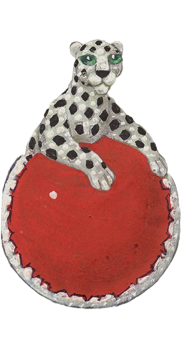 Project for a panther brooch. Cartier Paris, circa 1969