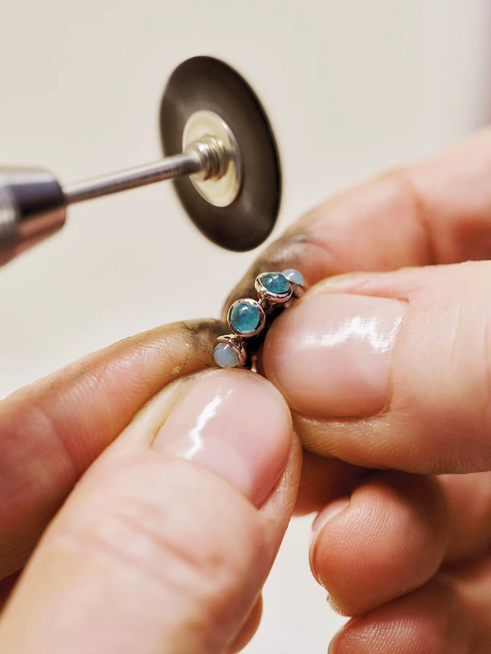 Creating the necklace for the movie