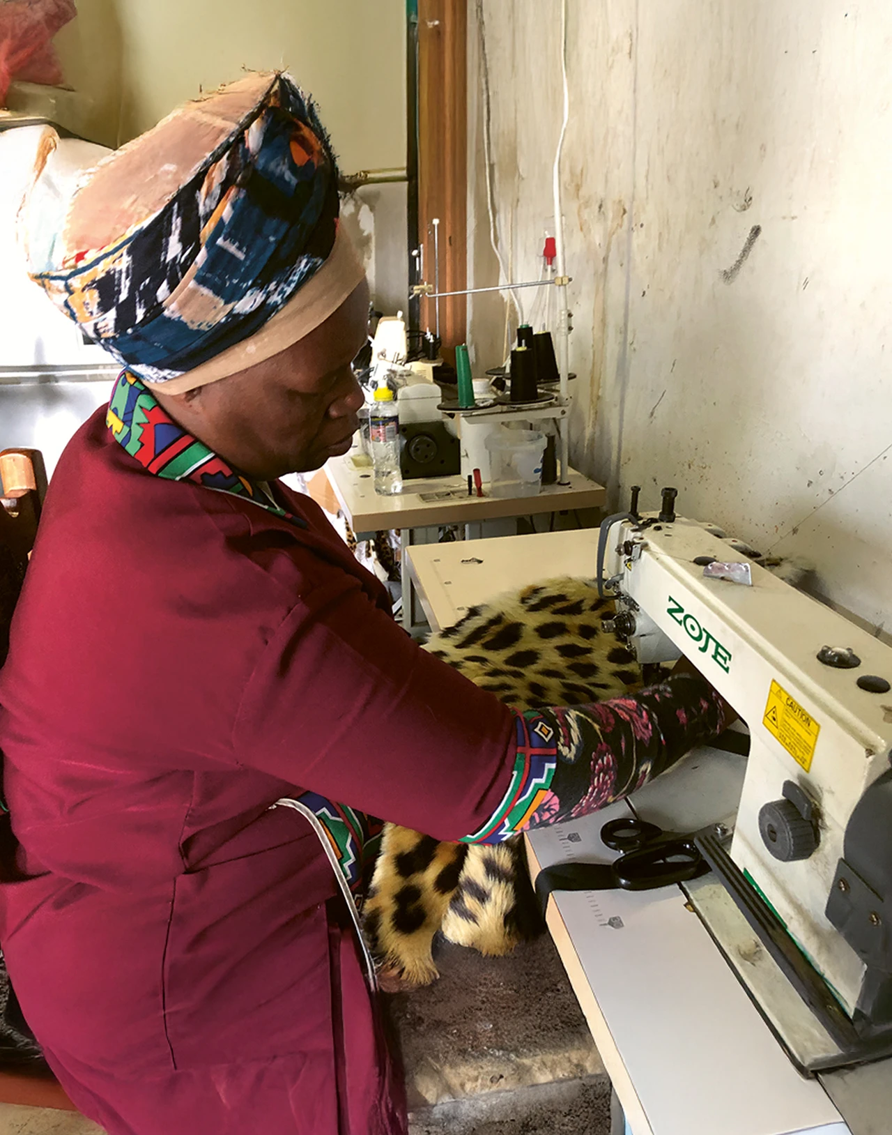 Women making cultural garments